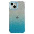 For iPhone 13 Double Sided IMD Gradient Glitter PC Phone Case(Blue) - 1