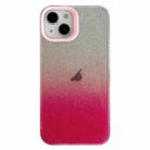 For iPhone 13 Double Sided IMD Gradient Glitter PC Phone Case(Pink) - 1