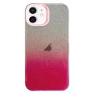 For iPhone 12 Double Sided IMD Gradient Glitter PC Phone Case(Pink) - 1