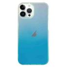 For iPhone 14 Pro Max Double Sided IMD Laser Gradient PC Phone Case(Blue) - 1