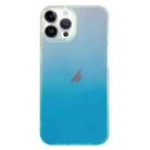 For iPhone 13 Pro Max Double Sided IMD Laser Gradient PC Phone Case(Blue) - 1