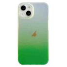 For iPhone 13 Double Sided IMD Laser Gradient PC Phone Case(Green) - 1