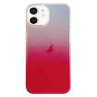 For iPhone 12 Double Sided IMD Laser Gradient PC Phone Case(Pink) - 1