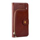 For Huawei Enjoy 60 Pro / nova 11i Zipper Bag Leather Phone Case(Brown) - 2