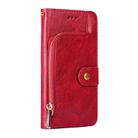 For Huawei Enjoy 60 Pro / nova 11i Zipper Bag Leather Phone Case(Red) - 2