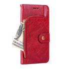 For Huawei Enjoy 60 Pro / nova 11i Zipper Bag Leather Phone Case(Red) - 3