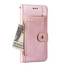 For Huawei Enjoy 60 Pro / nova 11i Zipper Bag Leather Phone Case(Rose Gold) - 3