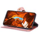 For ZTE Anshin Family Zipper Bag Leather Phone Case(Rose Gold) - 3