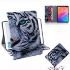 For Huawei MatePad T8 Colored Drawing Pattern Horizontal Flip PU Leather Case with Holder & Card Slots & Wallet(Tiger) - 1