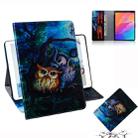 For Huawei MatePad T8 Colored Drawing Pattern Horizontal Flip PU Leather Case with Holder & Card Slots & Wallet(Owl) - 1