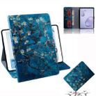 For Samsung Galaxy Tab A8.4 (2020) Colored Drawing Pattern Horizontal Flip PU Leather Case with Holder & Card Slots & Wallet(Apricot Blossom) - 1