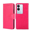 For vivo S17 5G / S17 Pro 5G Crystal Texture Leather Phone Case(Rose Red) - 1