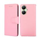 For vivo Y35+ 5G Crystal Texture Leather Phone Case(Pink) - 1