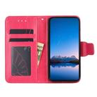 For vivo Y35+ 5G Crystal Texture Leather Phone Case(Rose Red) - 3