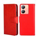 For vivo Y78 5G Crystal Texture Leather Phone Case(Red) - 1