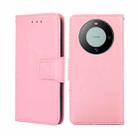 For Huawei Mate 60 Pro+ / 60 Pro Crystal Texture Leather Phone Case(Pink) - 1