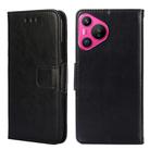 For Huawei Pura 70 5G Crystal Texture Leather Phone Case(Black) - 1