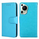 For Huawei Pura 70 Ultra 5G Crystal Texture Leather Phone Case(Sky Blue) - 1
