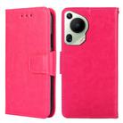 For Huawei Pura 70 Ultra 5G Crystal Texture Leather Phone Case(Rose Red) - 1