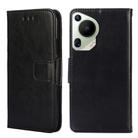 For Huawei Pura 70 Ultra 5G Crystal Texture Leather Phone Case(Black) - 1
