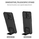 For iPhone 16 Pro Max Stereoscopic Holder Sliding Camshield Phone Case(Black) - 3