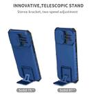 For iPhone 16 Pro Max Stereoscopic Holder Sliding Camshield Phone Case(Blue) - 3