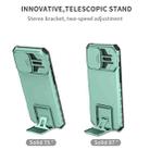 For iPhone 16 Pro Max Stereoscopic Holder Sliding Camshield Phone Case(Light Blue) - 3