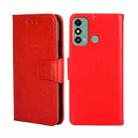 For ZTE Blade A53 4G Crystal Texture Leather Phone Case(Red) - 1