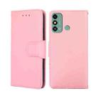 For ZTE Blade A53 4G Crystal Texture Leather Phone Case(Pink) - 1