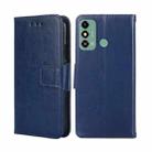 For ZTE Blade A53 4G Crystal Texture Leather Phone Case(Royal Blue) - 1