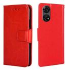 For ZTE Anshin Family Crystal Texture Leather Phone Case(Red) - 1