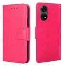 For ZTE Anshin Family Crystal Texture Leather Phone Case(Pink) - 1