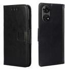 For ZTE Anshin Family Crystal Texture Leather Phone Case(Black) - 1