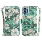 For Motorola Edge 40 Pro 3D Colored Horizontal Flip Leather Phone Case(Watercolor Flower) - 1