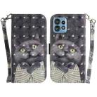 For Motorola Edge 40 Pro 3D Colored Horizontal Flip Leather Phone Case(Hug Cat) - 1