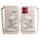 For Motorola Moto G84 3D Colored Horizontal Flip Leather Phone Case(Squirrels) - 1