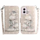 For Motorola Moto G Power 5G 2024 3D Colored Flip Leather Phone Case(Squirrels) - 1