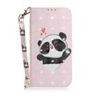 For Motorola Edge 50 Fusion 3D Colored Horizontal Flip Leather Phone Case(Heart Panda) - 2