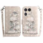For Motorola Edge 50 Ultra 3D Colored Horizontal Flip Leather Phone Case(Squirrels) - 1