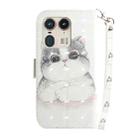 For Motorola Edge 50 Ultra 3D Colored Horizontal Flip Leather Phone Case(Cute Cat) - 3