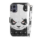 For Motorola Edge 2024 3D Colored Horizontal Flip Leather Phone Case(Angry Bear) - 3