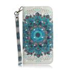 For Motorola Moto G04s / Moto E14 3D Colored Flip Leather Phone Case(Peacock Wreath) - 2