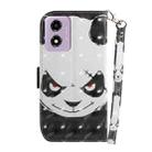 For Motorola Moto G04s / Moto E14 3D Colored Horizontal Flip Leather Phone Case(Angry Bear) - 3