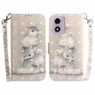 For Motorola Moto G04s / Moto E14 3D Colored Flip Leather Phone Case(Squirrels) - 1