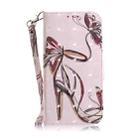 For Motorola Moto G85 3D Colored Flip Leather Phone Case(Butterfly High-heeled) - 2