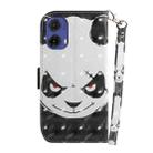 For Motorola Moto G85 3D Colored Horizontal Flip Leather Phone Case(Angry Bear) - 3