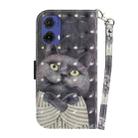 For Motorola Moto G85 3D Colored Horizontal Flip Leather Phone Case(Hug Cat) - 3