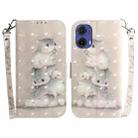 For Motorola Moto G85 3D Colored Horizontal Flip Leather Phone Case(Squirrels) - 1