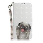 For Motorola Moto G55 3D Colored Flip Leather Phone Case(Pug) - 2