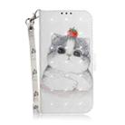 For Motorola Moto G55 3D Colored Flip Leather Phone Case(Cute Cat) - 2